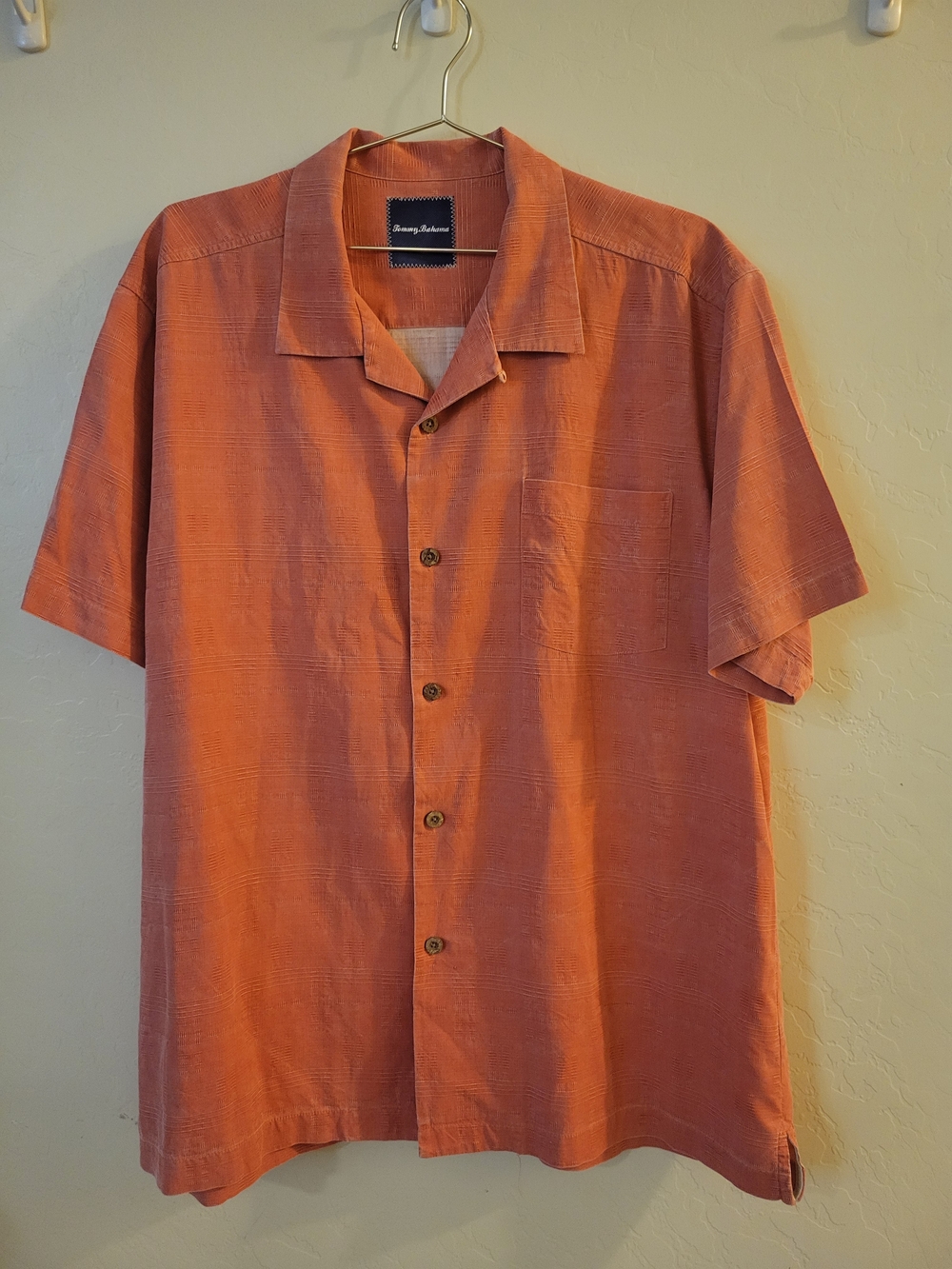 Tommy Bahama Men's Short-Sleeve Camp Shirt - Light Red
